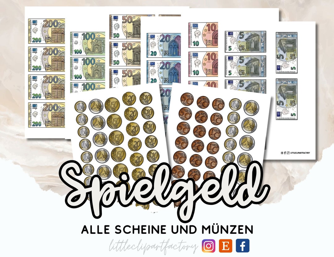  Play Money to Print - Etsy 