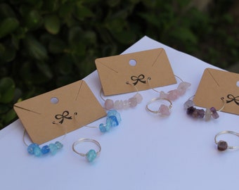 Crystal Glass Earrings & Rings