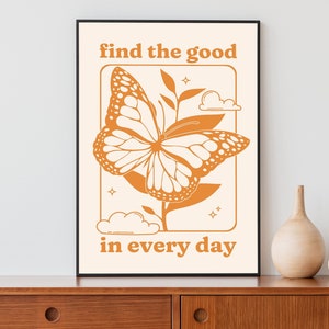Retro Quote Wall Art, Preppy Room Decor, Aesthetic Poster, Cute Room Decor, College Apartment Decor, Neutral Art Prints, Printable Wall Art