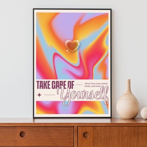 Retro Quote Wall Art, Aesthetic Poster, College Apartment Decor, Y2K Room Decor, Dorm Art Prints, Maximalist Decor, Printable Wall Art