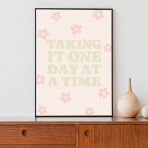 Danish Pastel Decor, Retro Wall Art, Cute Room Decor, Groovy Wall Art, Aesthetic Poster, Daisy Wall Art, Printable Wall Art