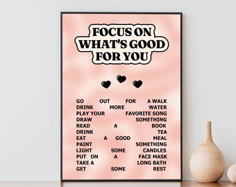 Y2K Decor, Danish Pastel Room Decor, Preppy Room Decor, College Apartment Decor, Retro Quote Art Print, Funky Wall Decor, Printable Wall Art