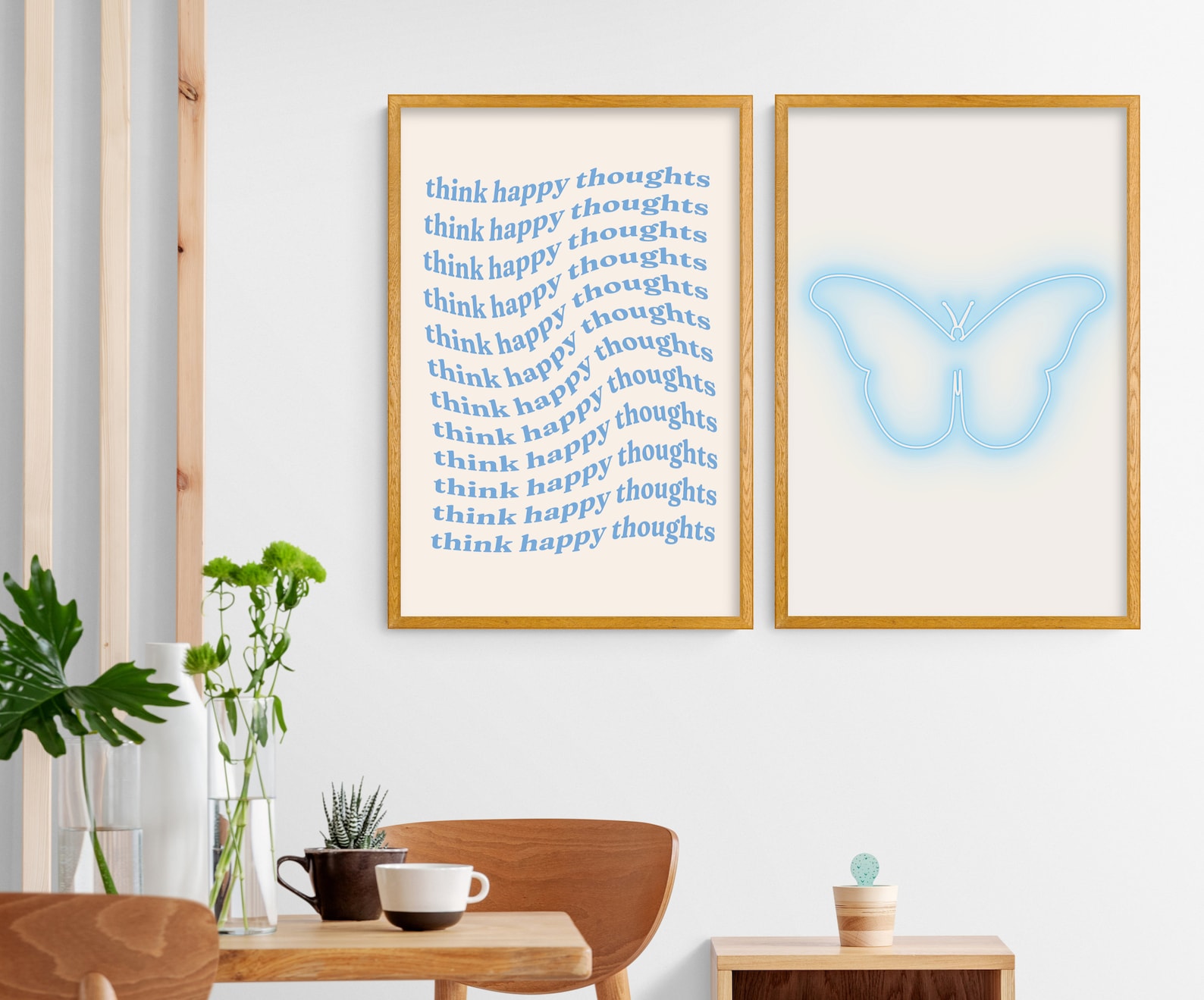 Blue Wall Decor, Aesthetic Posters, Cute Room Decor, Danish Pastel