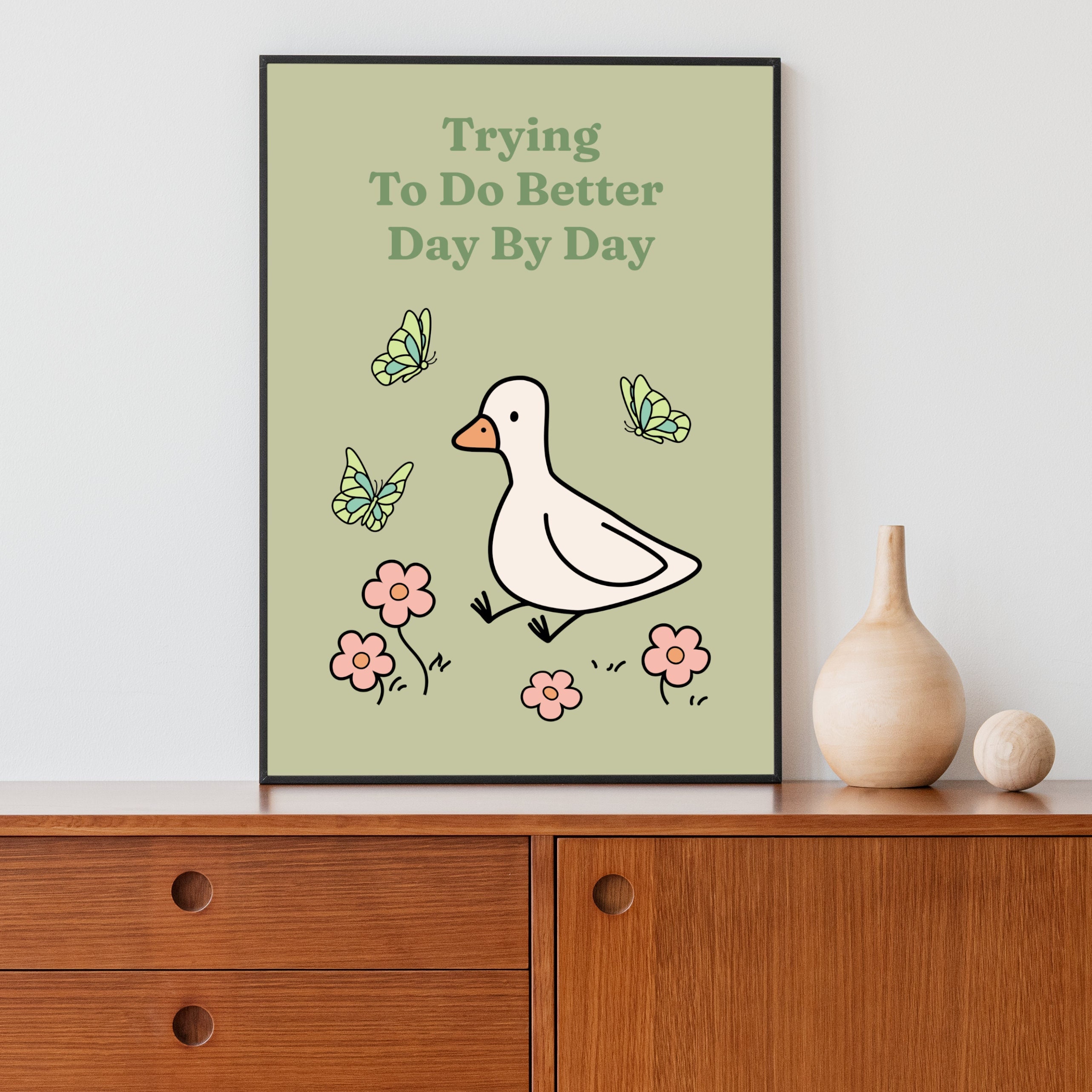 Dänische Pastell Zimmer Dekor, Natur inspiriertes Dekor, Retro Zitat ...