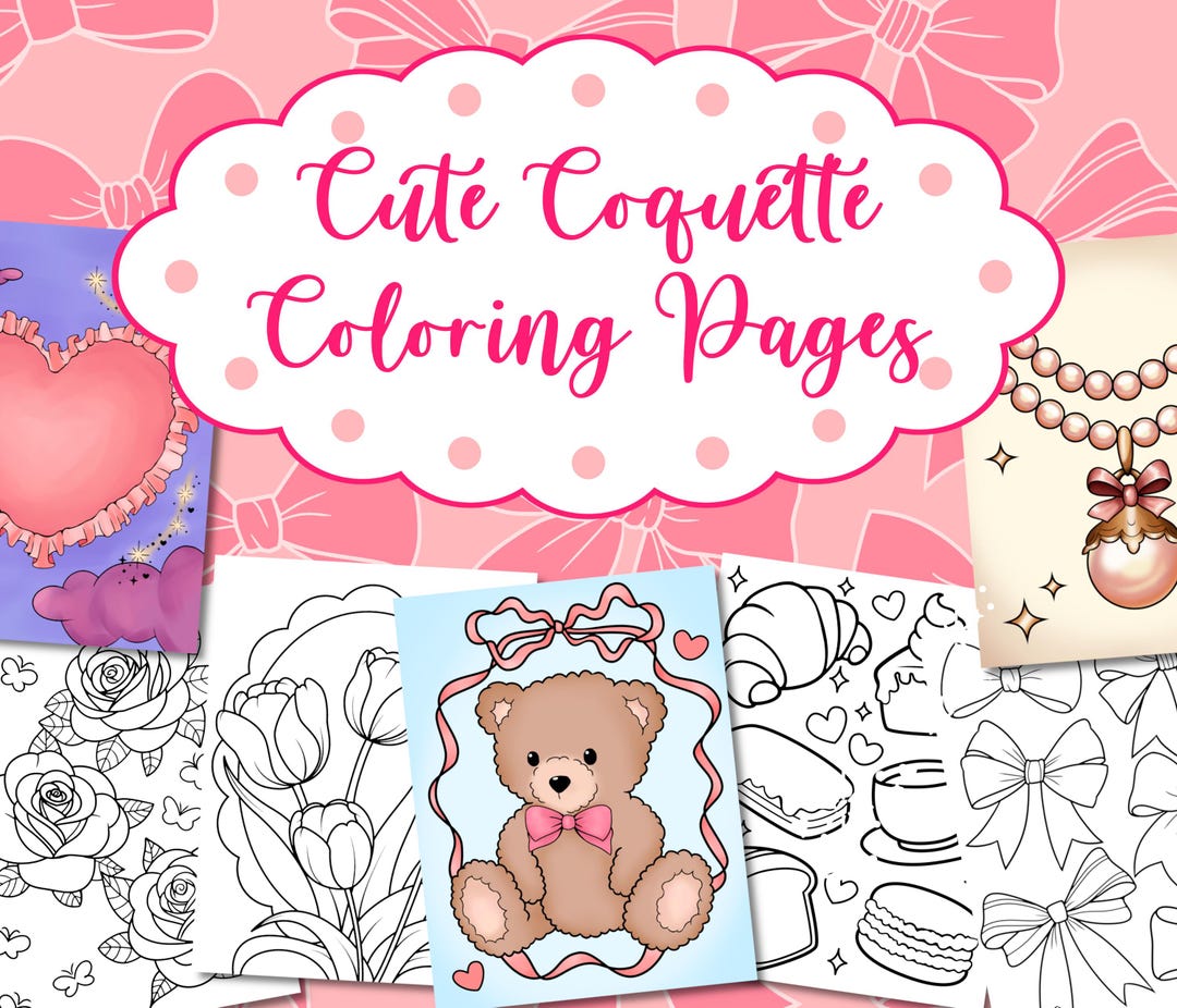 Coquette Coloring Pages Cute and - Il 1080xN.6180431107 5jkz 