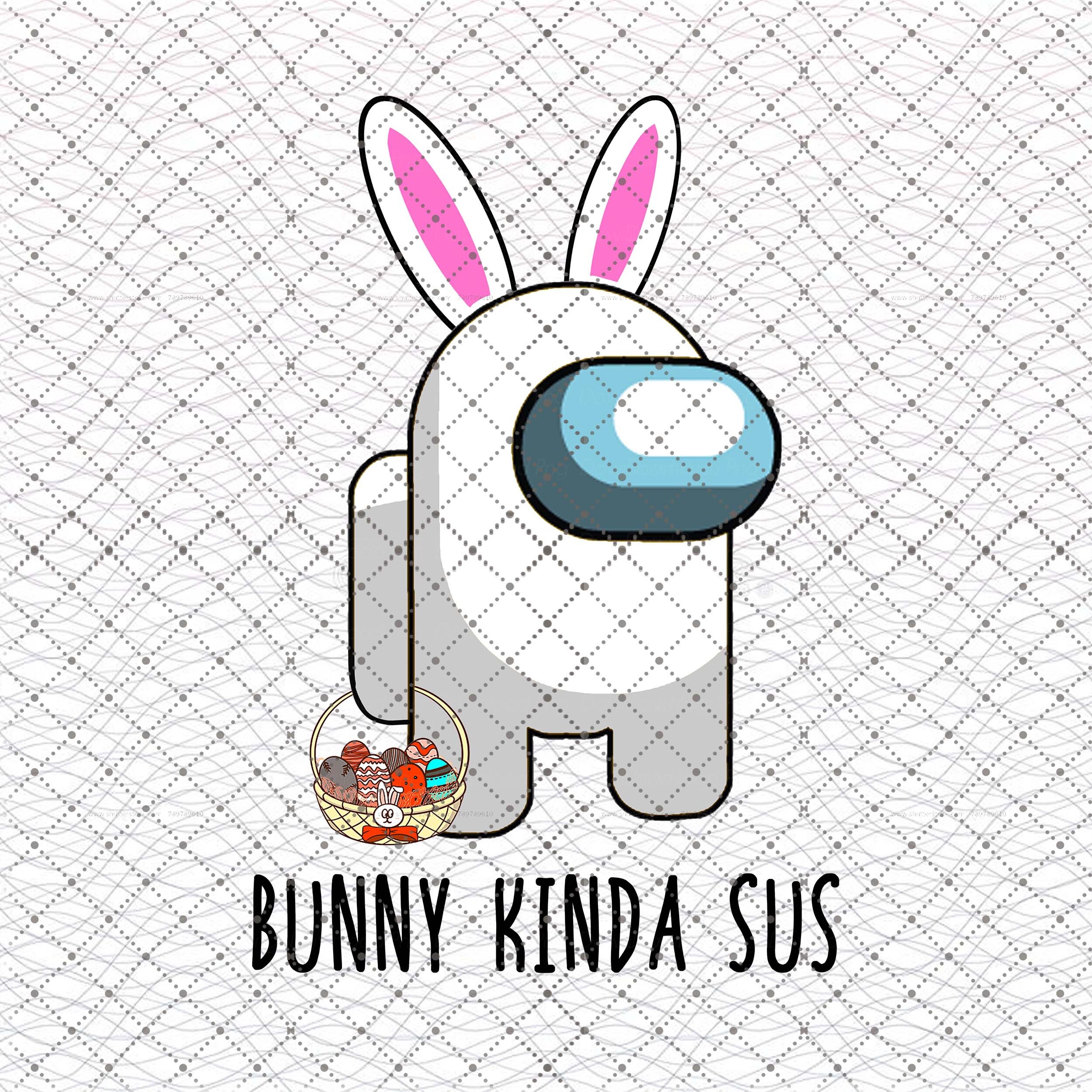 Among Us Bunny Kinda Sus svg Bunny Among Us svg Rabbit Among | Etsy