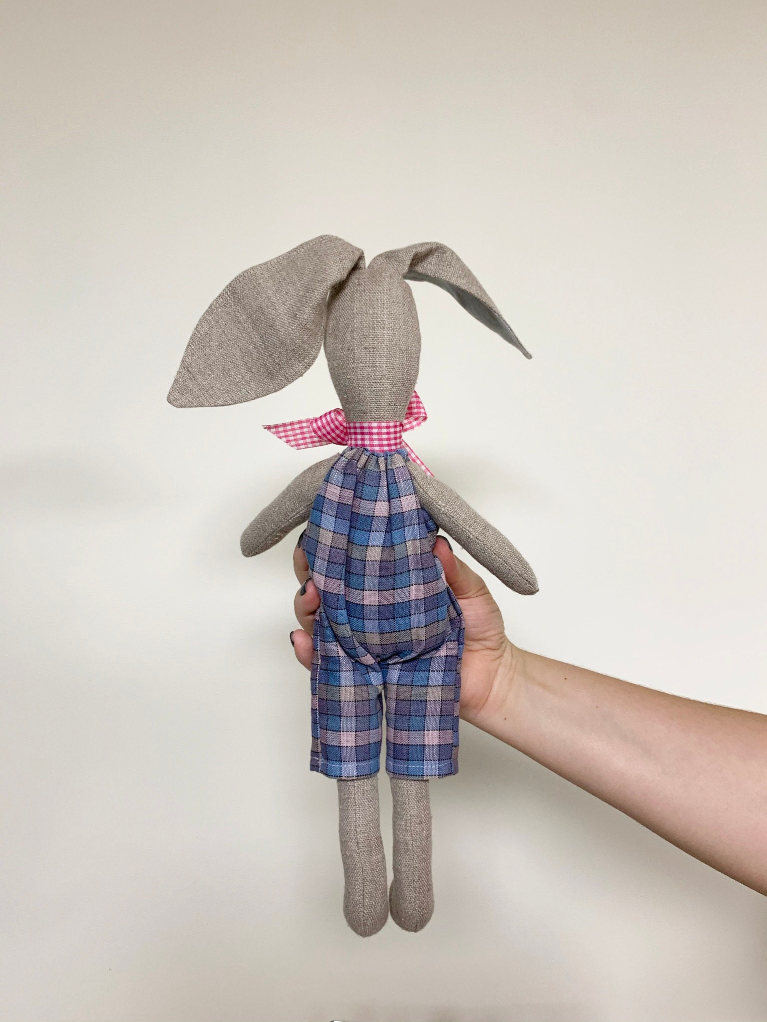 Rabbit Plushie Soft Stuffed Toy Animal Toy Handmade | Etsy