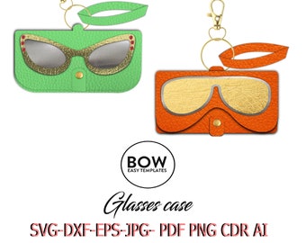 Svg Basic Eyeglass Holder, for Cricut & Silohuette, faux leather wallet for glasses, digital download Svg files