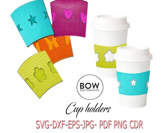 Fretwork Cup Holder , Files for Cricut & Silohuette, Digital dowloads
