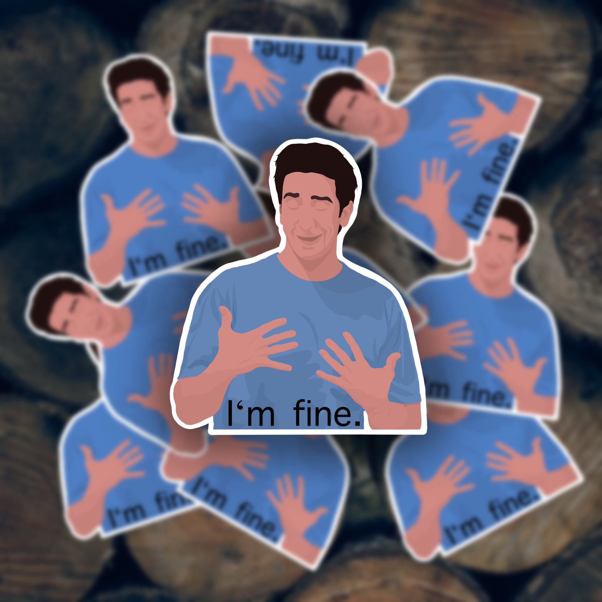 ross friends im fine meme ross friends im fine meme