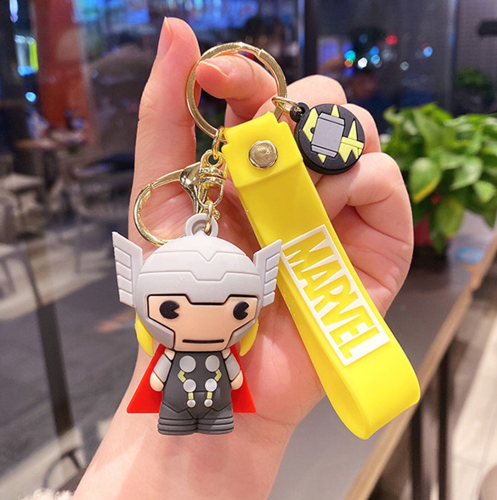 Cute 5.5cm Marvel Keychain Gift Spiderman Thor Hulk Captain Etsy Canada