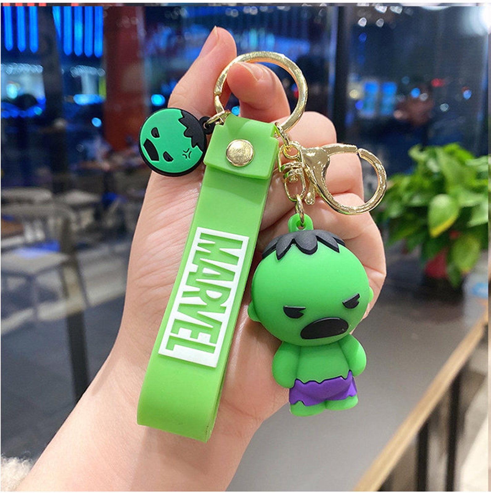 Cute 5.5cm Marvel Keychain Gift Spiderman Thor Hulk Captain Etsy Canada