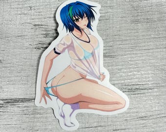 Pegatina de anime transparente Ecchi Mature Pin-up • Vinilo impermeable para adultos