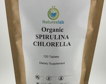 NatureLab Organic Spirulina Chlorella 720 Tablets
