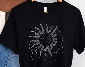Sun and Moon Tshirt, Celestia,l Sunshine Tee, Outer Banks Show, Inspired Tee, Sun and Moon Celestial Tee, Women's Graphic Tee, Moon Shirt