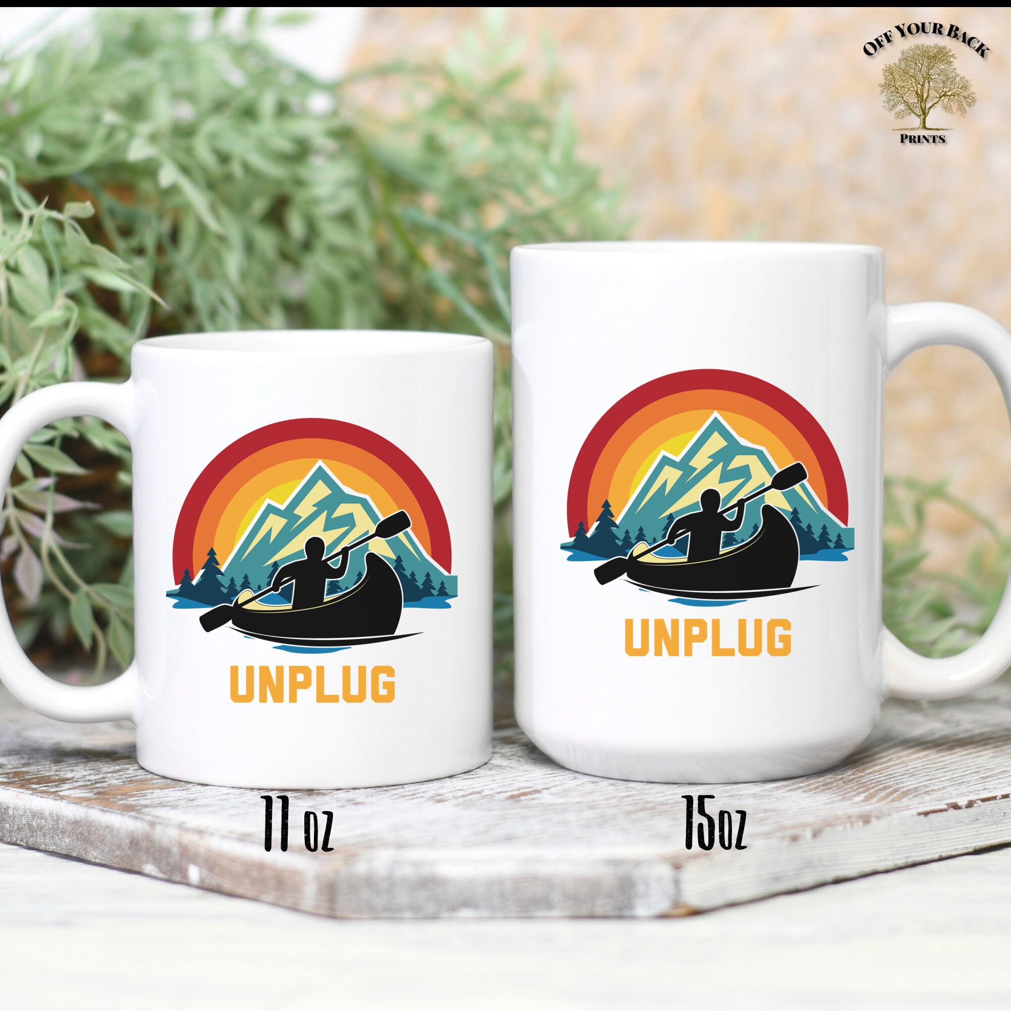 Unplug Kayak Mug Canoeing Gift Kayak Lover Gift Paddling Etsy New Zealand