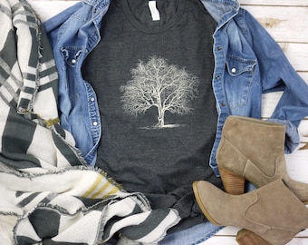 Camiseta de árbol, camiseta del árbol de la vida, camiseta gráfica para hombre, camiseta gráfica para mujer, camiseta para amantes de la naturaleza, árbol celta, camiseta unisex, camiseta de árbol, regalo de árbol