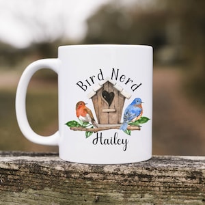 Bird Nerd, Bird Watcher Gift Idea, Bird Lover, Bird Watching Gift, Bird Mug, Birding, Bird Lover Gift Idea, Personalized Bird Gift, Birding