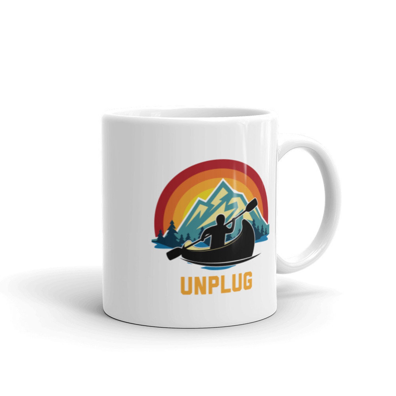 Unplug Kayak Mug Canoeing Gift Kayak Lover Gift Paddling Etsy New Zealand