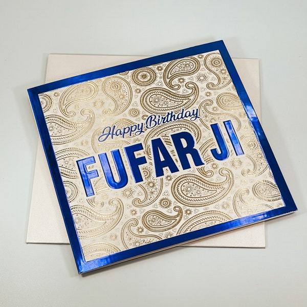 Happy Birthday Fuferji, Mama, Indian Cards, Desi Cards, Bollywood, Punjabi, India, Pakistan, Diwali, Eid, uncle, dad, bua, bhua