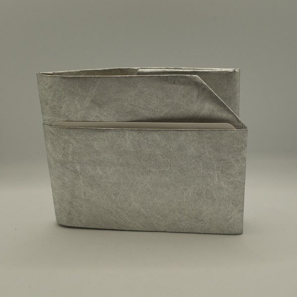 Paper Wallet, Waterproof Wallet, Tyvek Wallet, Wallet, Tyvek, Waterproof Paper, Silver Wallet, Silver, Unisex Wallet, Waterproof