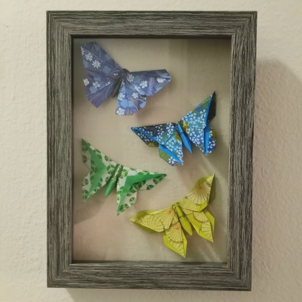 Framed Origami Etsy