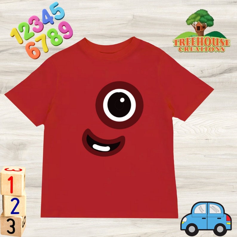 Numberblocks T Shirt Kids Number Blocks 1 Block 3 Block 4 Etsy UK