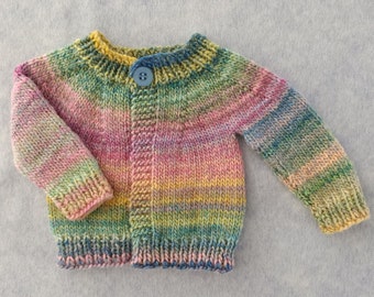 Baby 0 - 3 months Hand Knitted Jacket