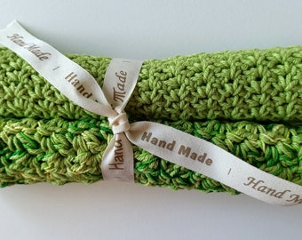 Handmade Crochet Washcloths, Mother’s Day, Spa Gift, Dishcloths.