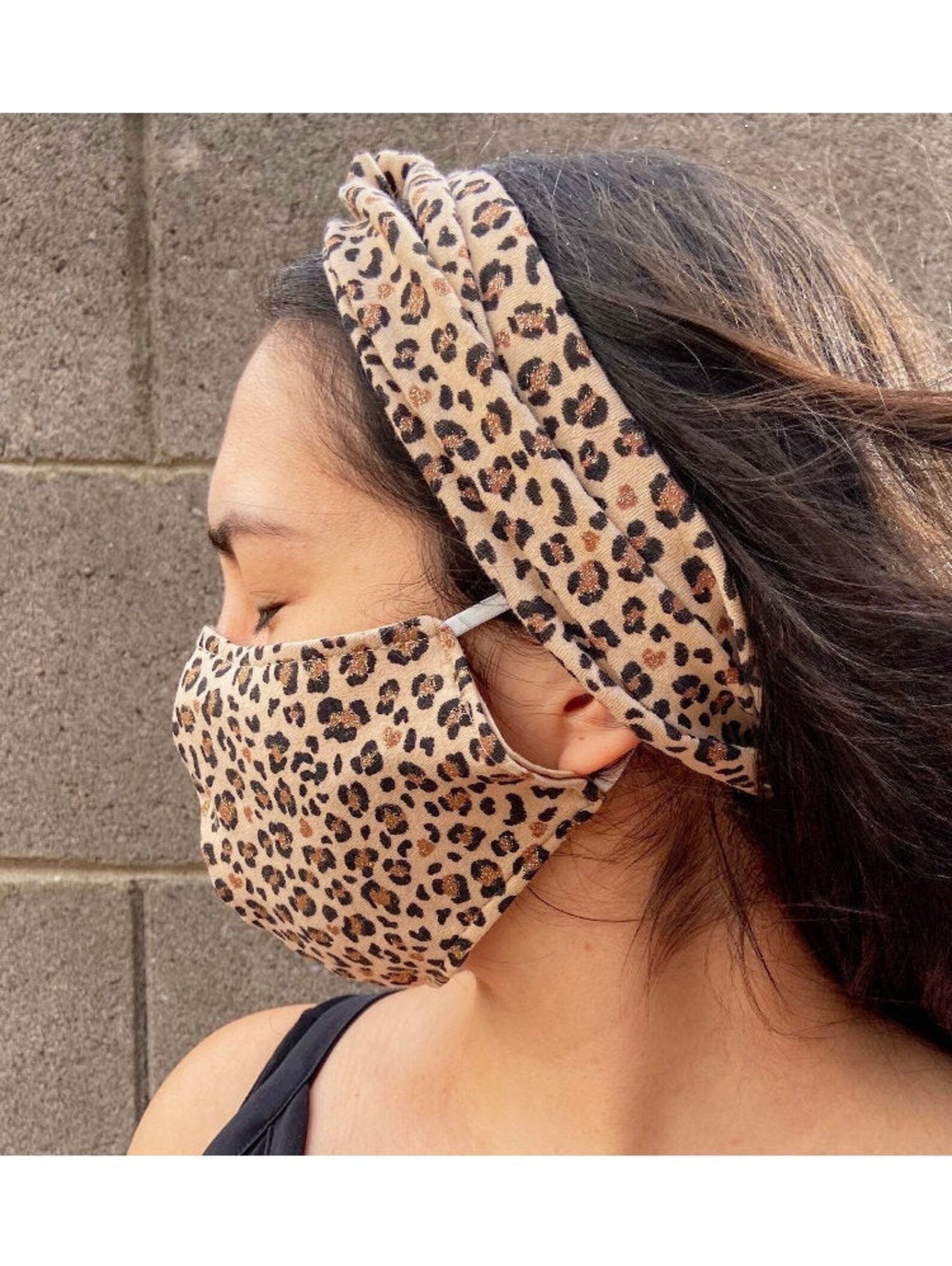 Leopard Animal Print Mask Animal Print Trendy Mask that all Etsy