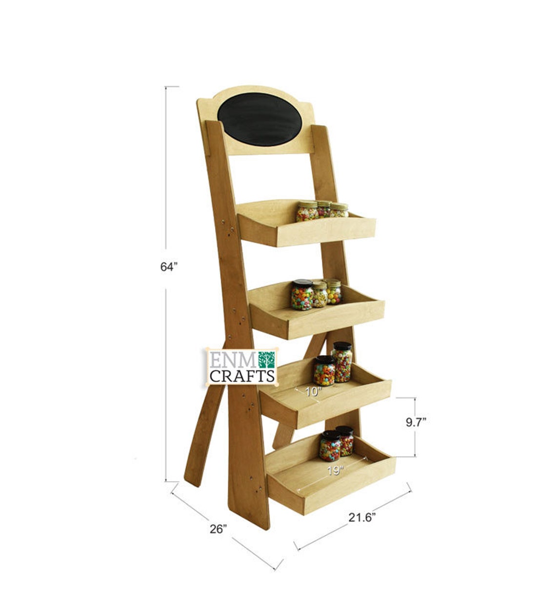 Slanting Display Rack 4 Tiered Slanted Floor Display Rack, Slanted & Horizontal Display Rack ...