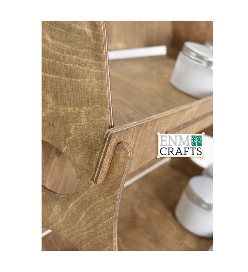 Slanted Wooden Rack Display 3-tier Slanted Display Rack, Wooden Countertop Rack, Product Display ...