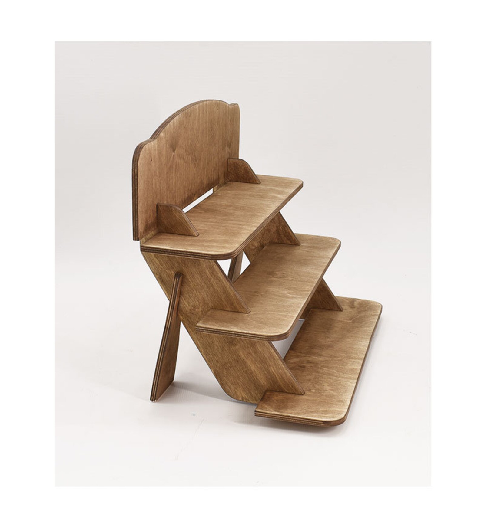 3 Tier Wooden Display Stand Table top Wooden Rack Booth Etsy