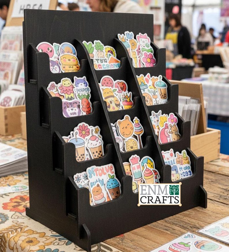 Word Sticker Rack 12 Pocket 3