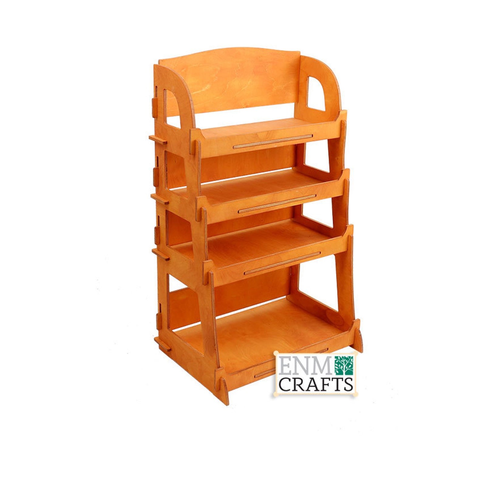 4tier Wooden Display Rack Wooden Countertop Rack Product Etsy
