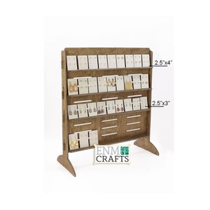 Earring Cards Display Collapsible Stand, Vertical or Slanted, Adjustable Shelving Height, Single or Double Sided