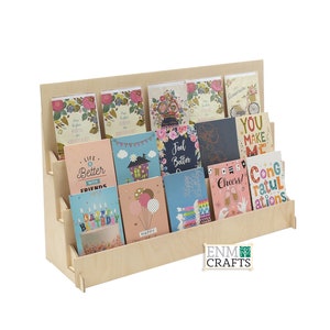 "3 Tiered 27 ""innen, Grußkarte Display, CounterTop 3-Tier-Rack für Handwerksmessen."