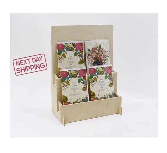 2 Tiered Large Greeting Card Display Counter Top 2 Tier Rack Etsy