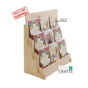 Greeting Card Display Countertop 3 Tier Rack for Craft Trade - Etsy