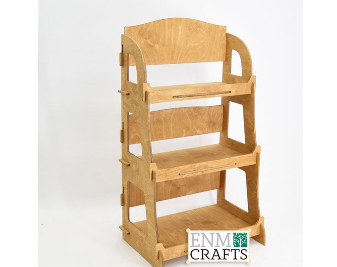3-tier Wooden Display Rack, Wooden Countertop Rack, Product Display ...