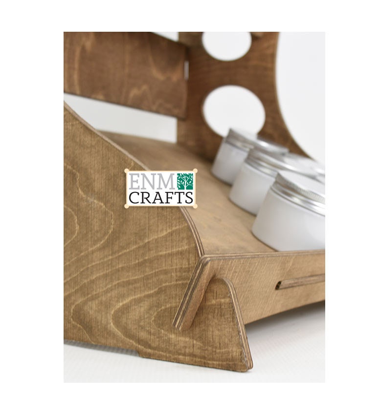 Slanted Wooden Rack Display 3-tier Slanted Display Rack, Wooden Countertop Rack, Product Display ...