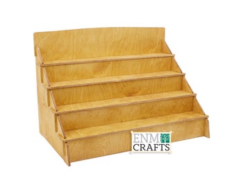 30" width Craft Show Collapsible Display, 4-tier Wooden Countertop Rack, Product Display