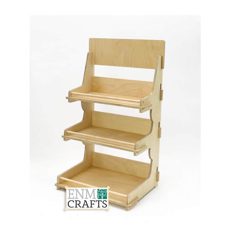 Craft Show Display 3-tier Wooden Table Top Rack Product - Etsy