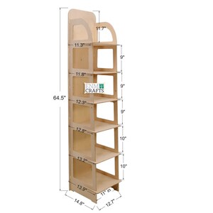 6 Tier Floor Display Rack, Retail Display Rack, Collapsible Shelving ...
