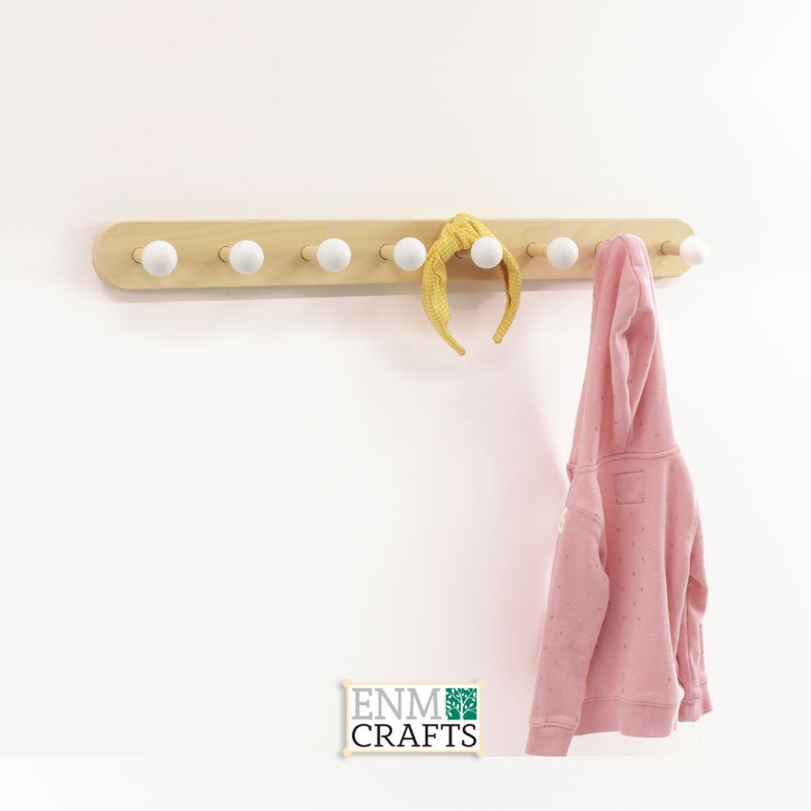Nursery Clothes Rack Wall Coat Hooks Wooden Peg Rack Etsy