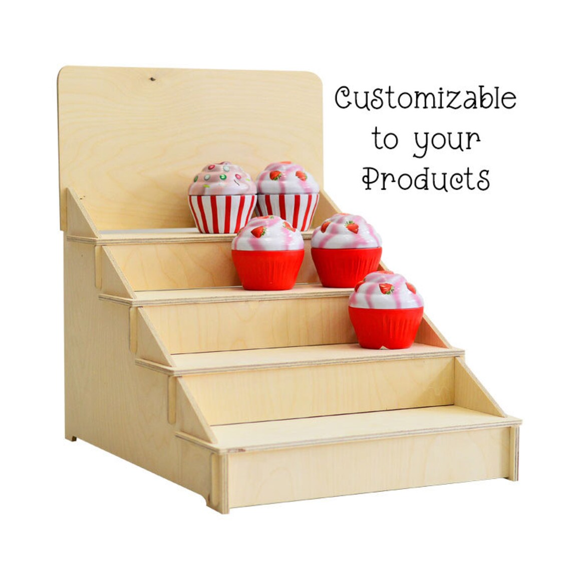 Craft Show Display 4tier Wooden Countertop Rack Product Etsy