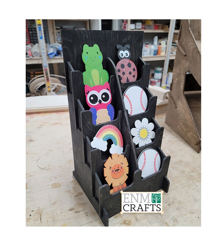 8 Pocket 4 Width Sticker Display Rack With U Cuts - Etsy