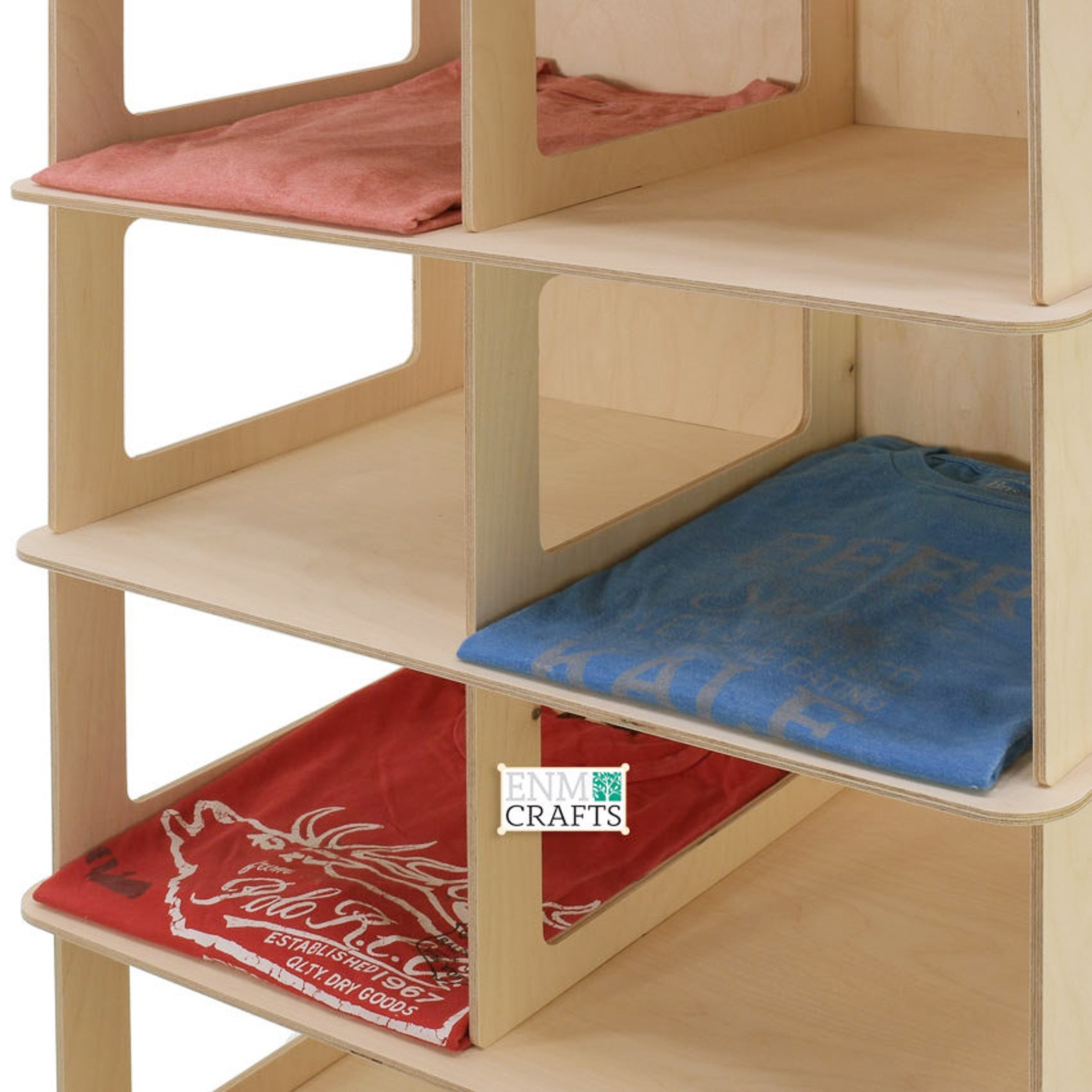 Display Rack For Shirts T-shirt Retail Display Rack, 6 Tier Floor Display Rack, Collapsible ...