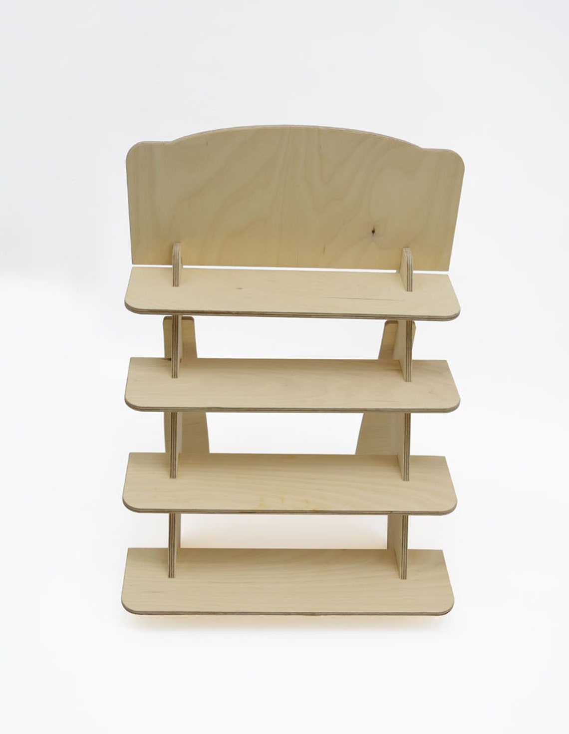 4 Tier Display Stand Table top Wooden Rack Booth Display Etsy