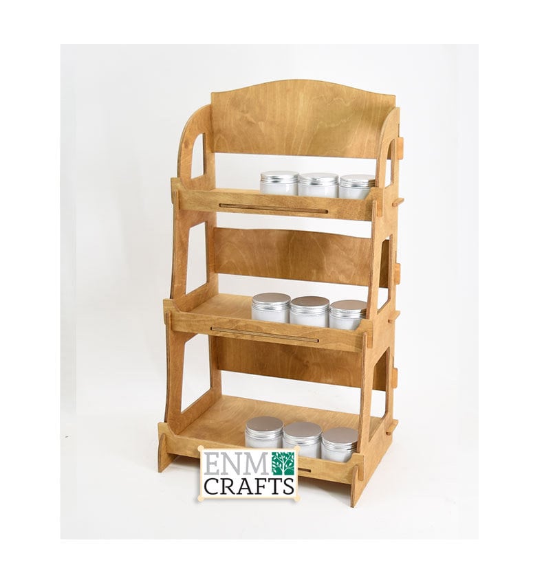 3-tier Wooden Display Rack, Wooden Countertop Rack, Product Display ...